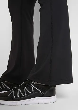 Corrigerende sportlegging, loopt wijd uit, sneldrogend • zwart plus size • bonprix online shop