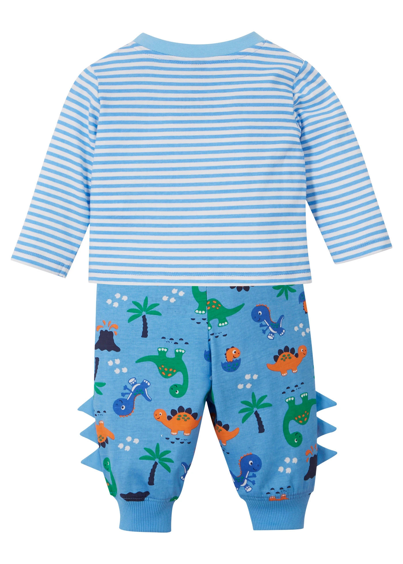 Baby longsleeve en sweatpants (2-dlg. set) van biologisch katoen • babyblauw • bonprix online shop