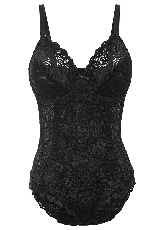 Body z luxusní krajky • černá • bonprix obchod