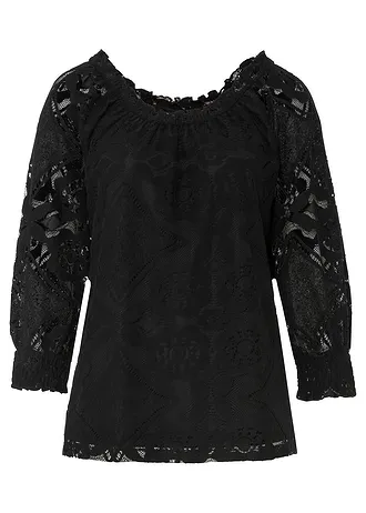 Shirt met ballonmouwen