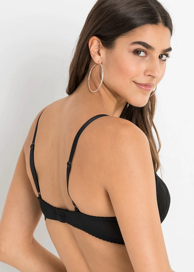 Voorgevormde bh met sierlijk borduursel (set van 2) • zwart/wit • product-page.page-title-suffix