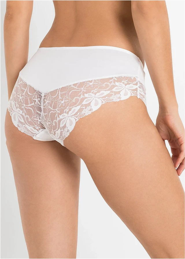 Lot de 2 culottes avec dentelle • blanc + champagne • product-page.page-title-suffix