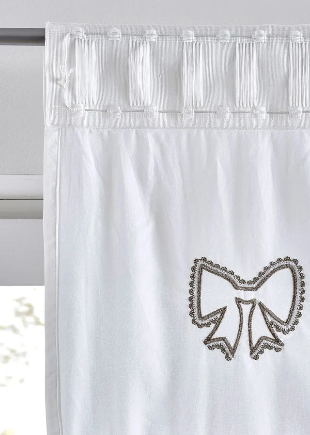 Rideau coton avec embrasse (1 pce) • taupe • product-page.page-title-suffix