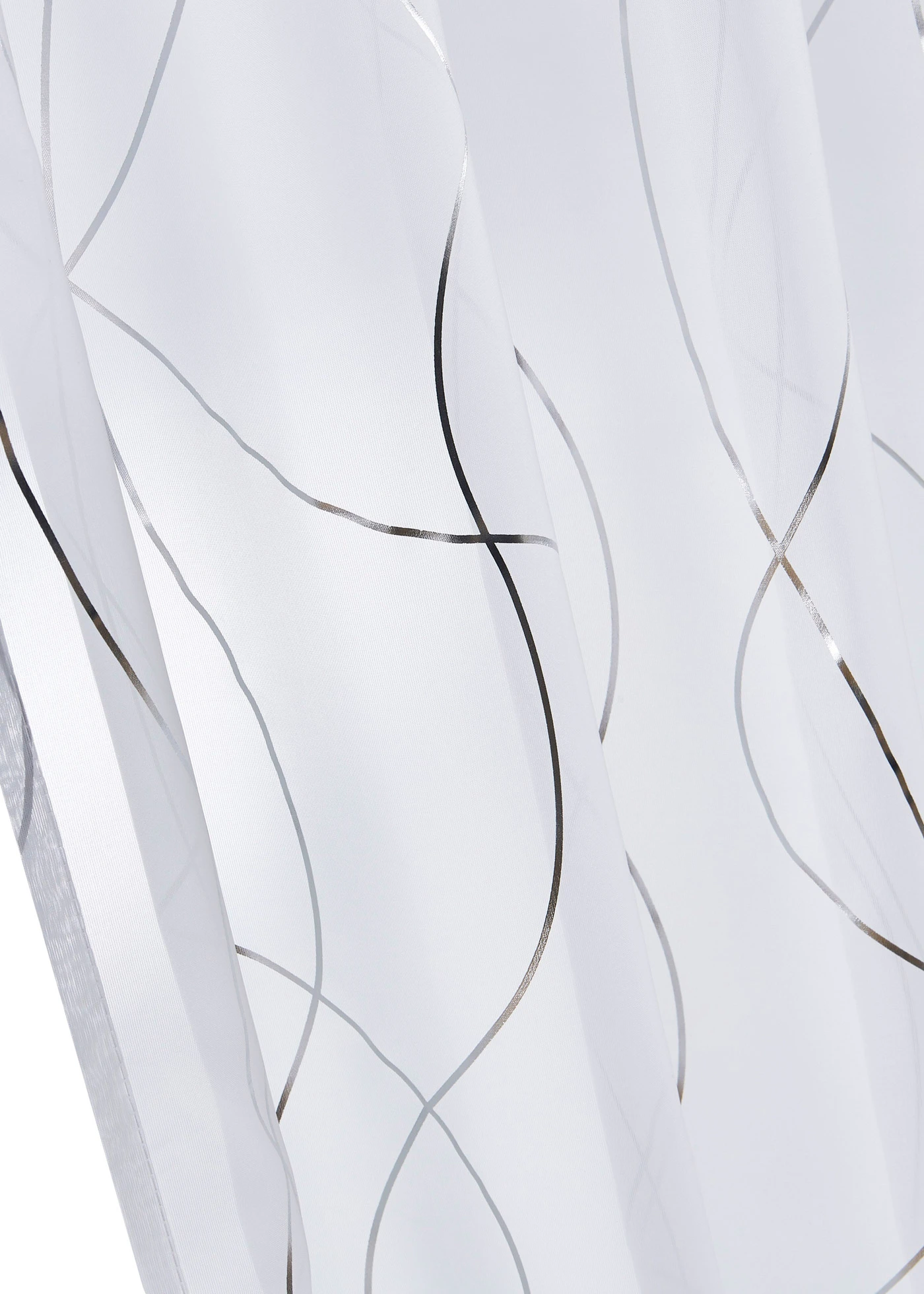 Voilage à imprimé brillant (1 pce) • blanc-argenté • Boutique bonprix