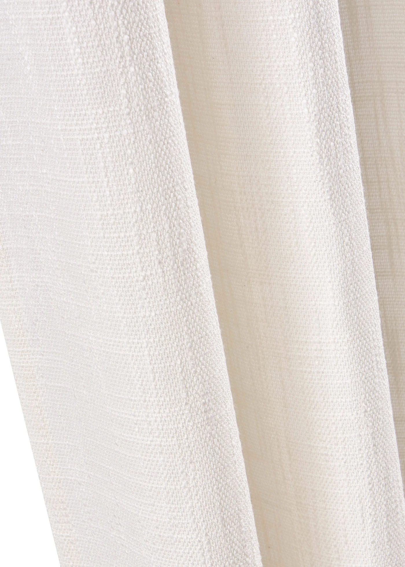 Nieprzezroczysta zasłona z fakturą (1 szt.) • biel wełny • sklep bonprix