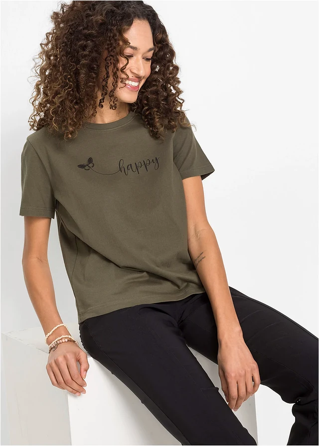 T-shirt van katoen