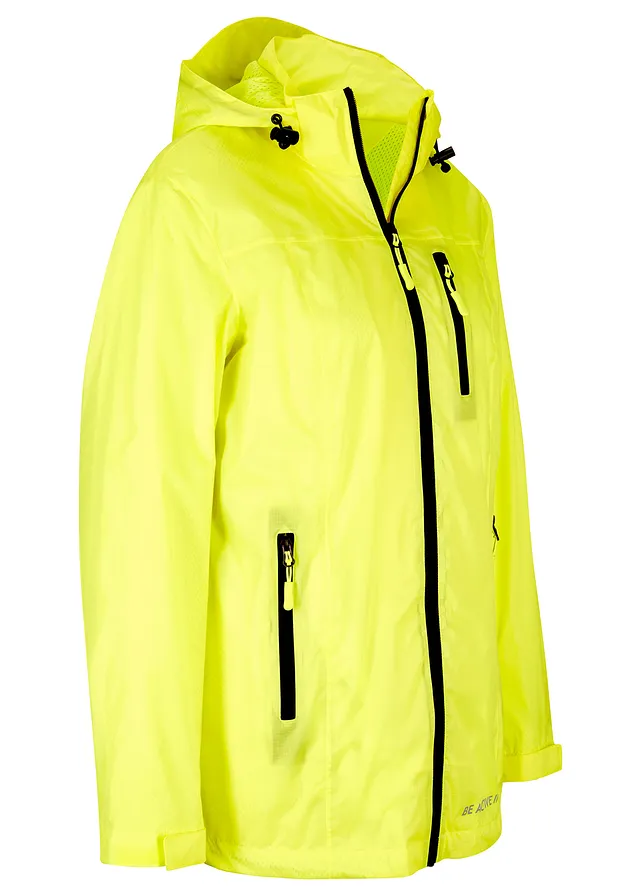 Parka réfléchissante et déperlante, Couleur: jaune fluo