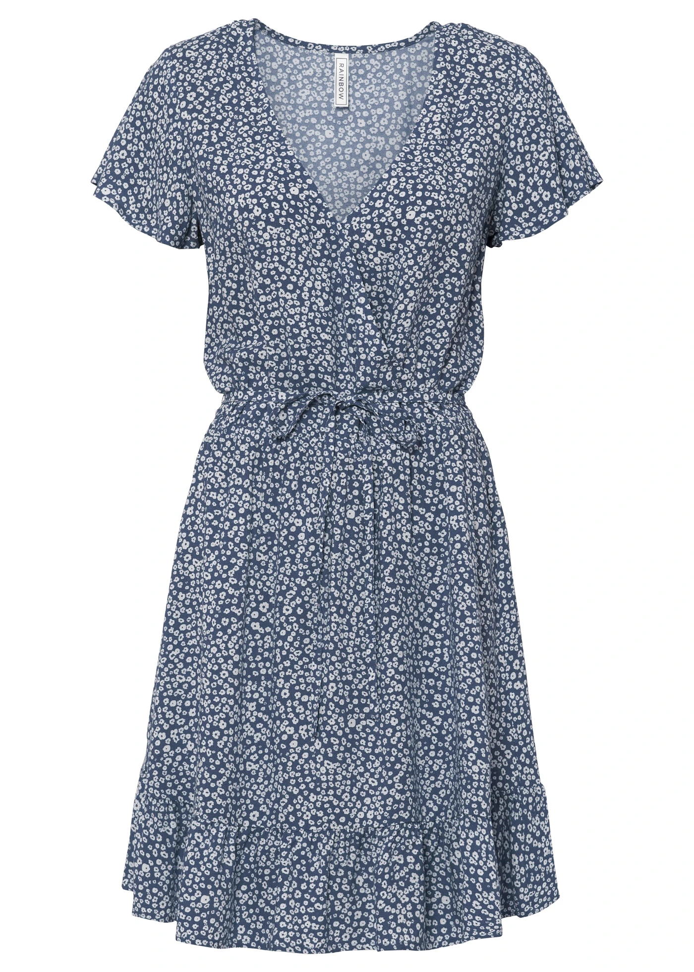 Minišaty z udržitelné viskózy • indigo + s květy • bonprix obchod