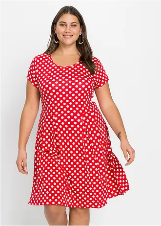 Shirtjurk, Kleur: aardbeirood-wit gestippeld