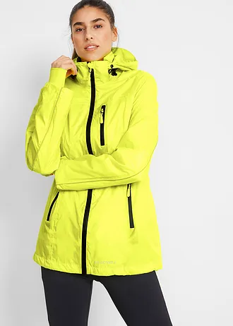 Parka réfléchissante et déperlante, Couleur: jaune fluo