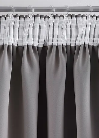 Sötétítő függöny, több méretben (1 darab) • világosszürke • bonprix áruház