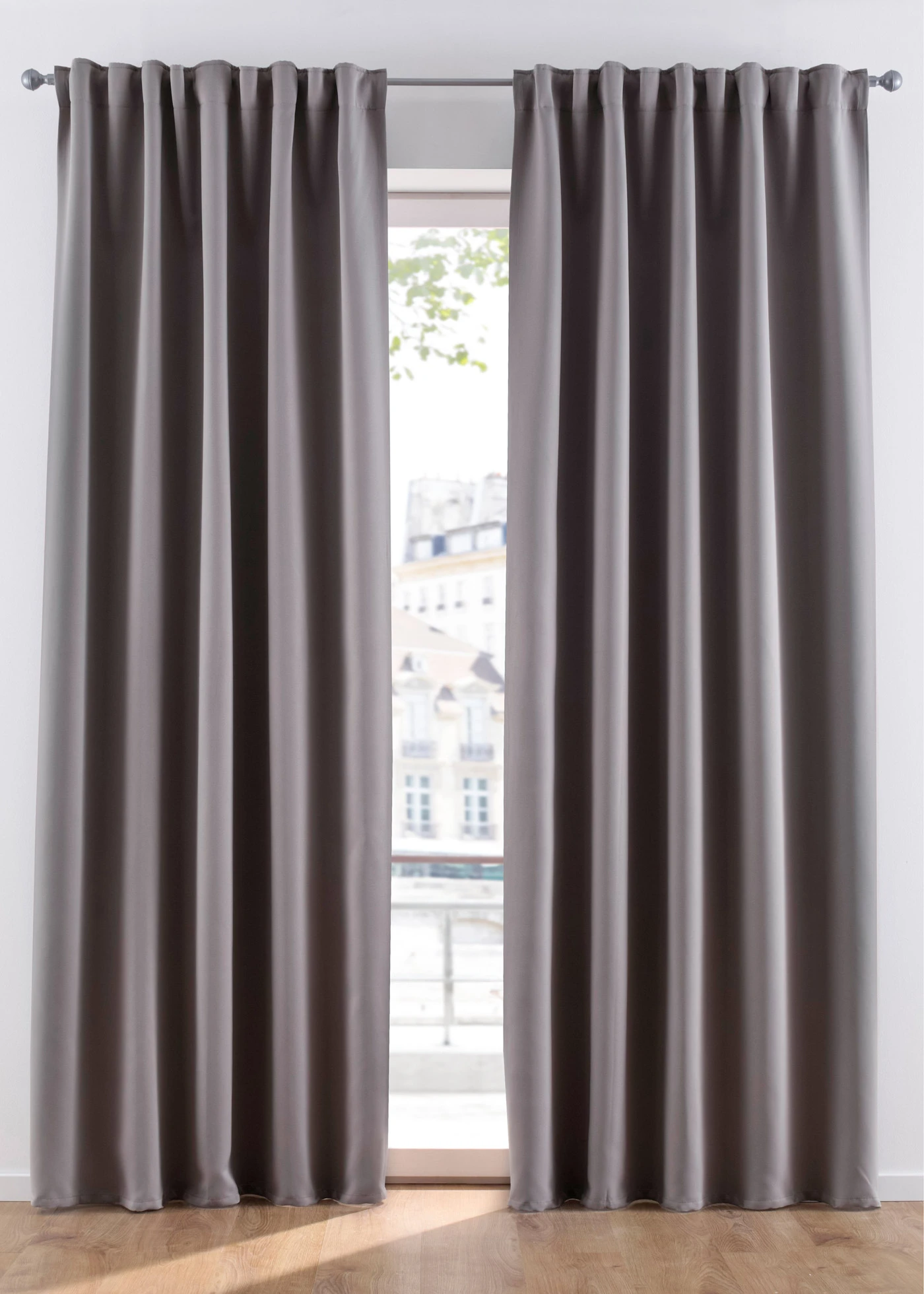 Rideau obscurcissant (1 pce), nombreuses tailles • gris clair • Boutique bonprix