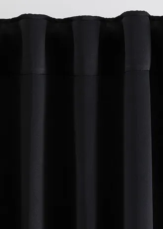 Rideau obscurcissant (1 pce), nombreuses tailles • noir • Boutique bonprix