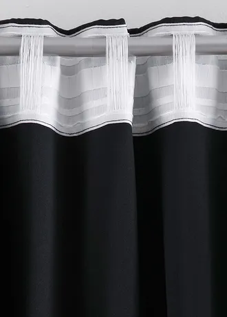 Draperie de întunecare, disponibilă în multe dimensiuni (1 buc.) • negru • magazin bonprix