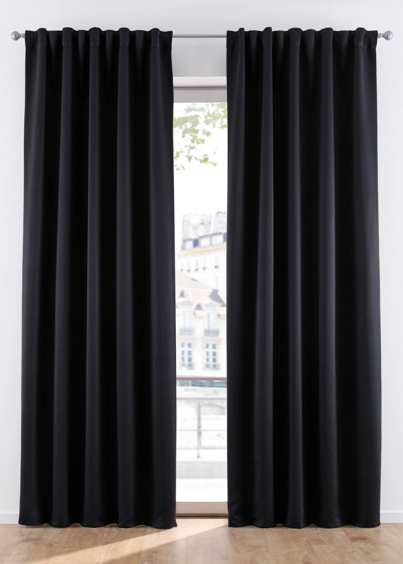 Rideau obscurcissant (1 pce), nombreuses tailles • noir • Boutique bonprix