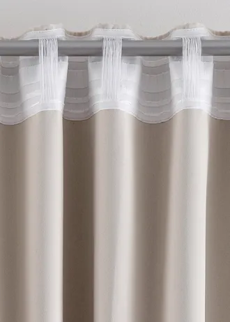 Sötétítő függöny, több méretben (1 darab) • natúrszínű • bonprix áruház