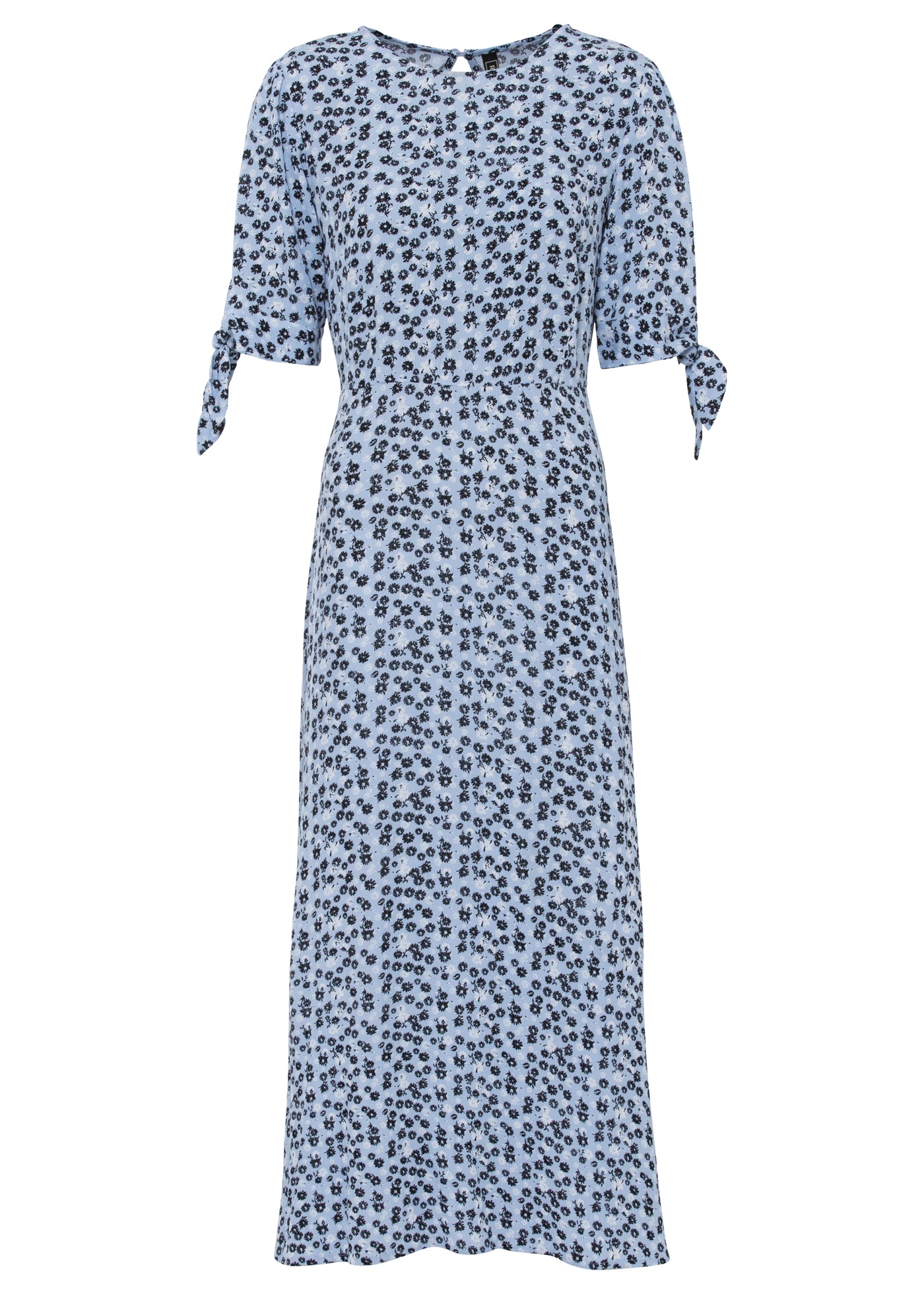 Midi jurk • parelblauw gebloemd • bonprix online shop