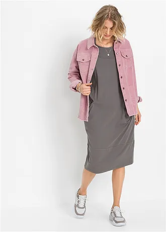 Robe en jersey avec poches, Couleur: gris