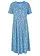Robe midi en jersey coton, Couleur: bleu layette/jaune tulipe floral