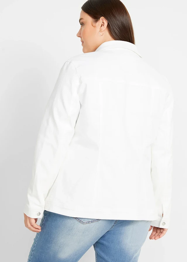 Spijkerjas, Kleur: wit