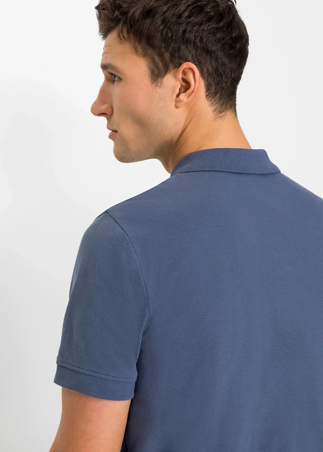 Piqué poloshirt van biologisch katoen • indigo • product-page.page-title-suffix