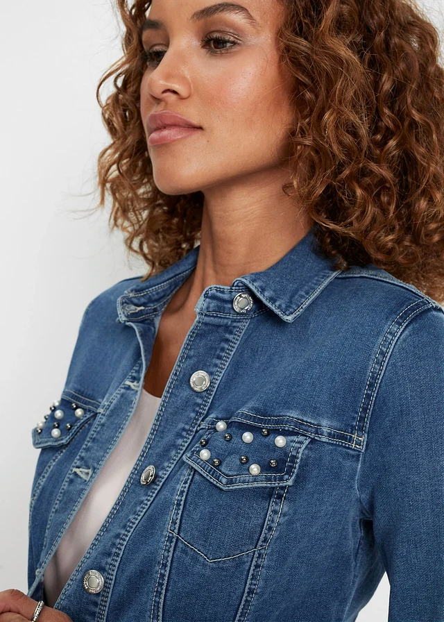 Boléro en jean avec perles • bleu denim • product-page.page-title-suffix
