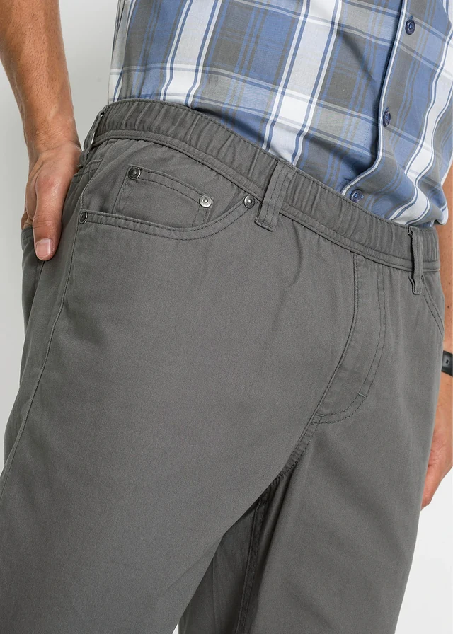 Regular fit instapbroek met comfortabele band, straight (set van 2) • donkerblauw+rookgrijs • product-page.page-title-suffix