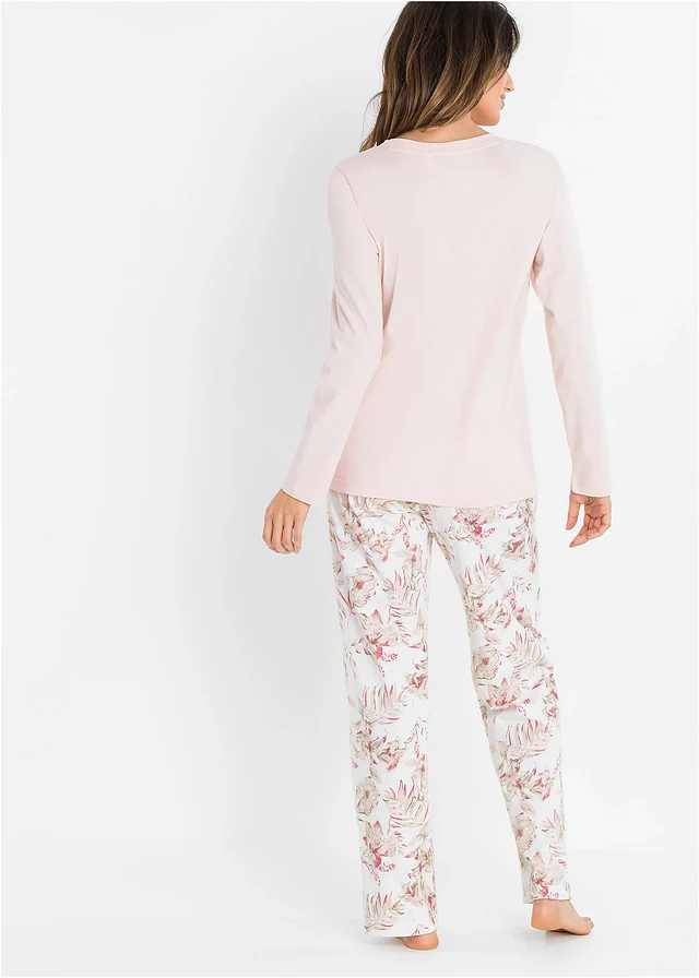 Pyjama van biologisch katoen • magnolia gebloemd • product-page.page-title-suffix