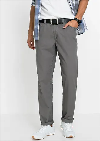 Regular fit instapbroek, straight (set van 2) • donkerblauw+rookgrijs • bonprix online shop