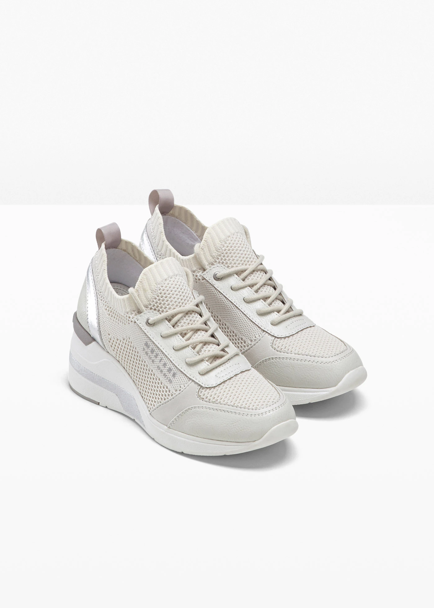 Pantofi sport Mustang cu talpă ortopedică • bej • magazin bonprix