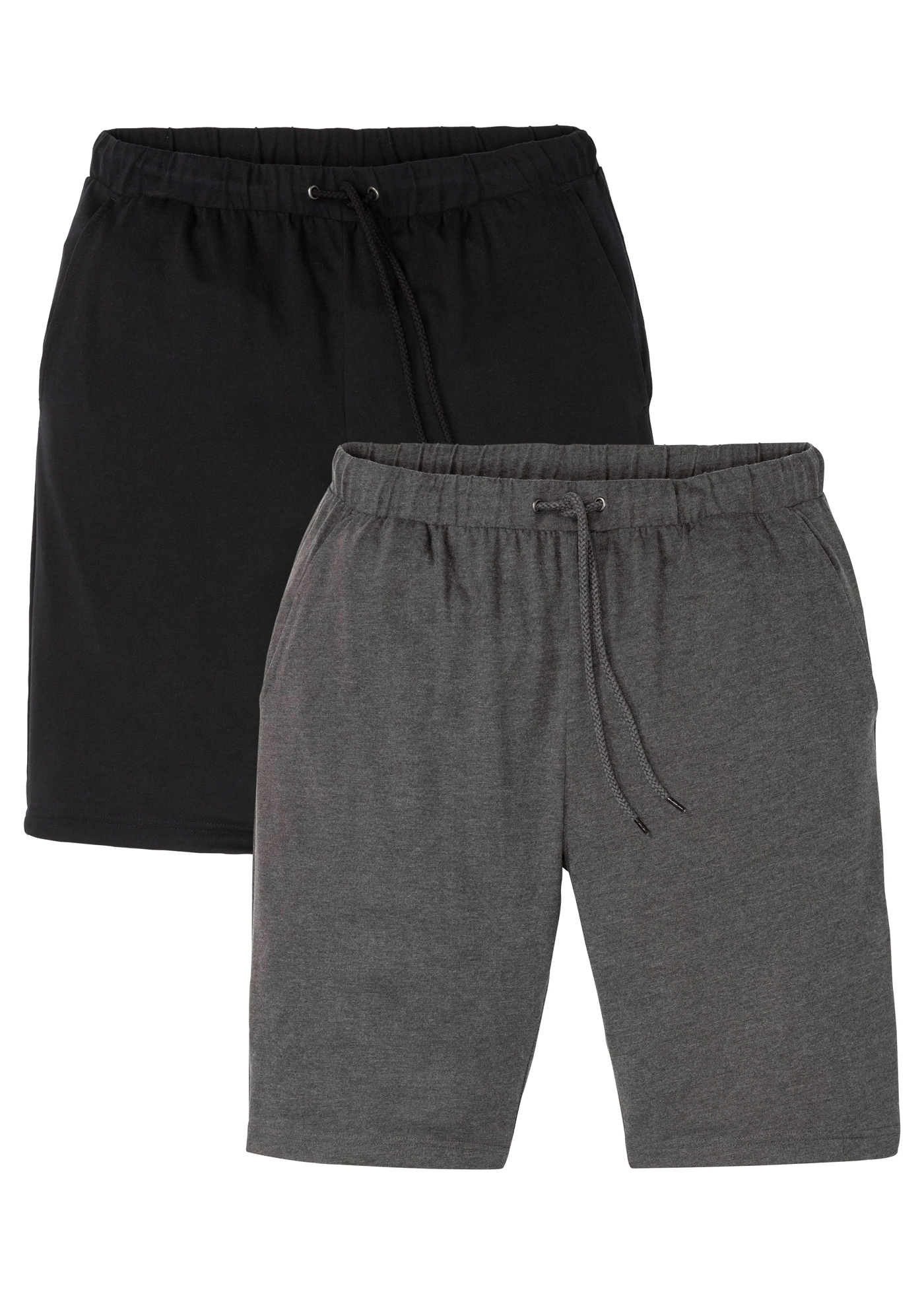 Lot de 2 shorts en jersey • noir/anthracite chiné • product-page.page-title-suffix