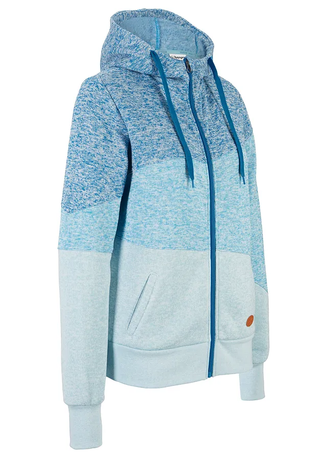 Sweatvest, Kleur: atlantisch blauw mêlee
