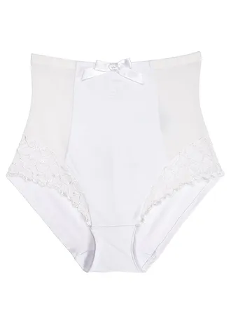 Zdobené stahovací bokové kalhotky, střední tvarující efekt, barva: 