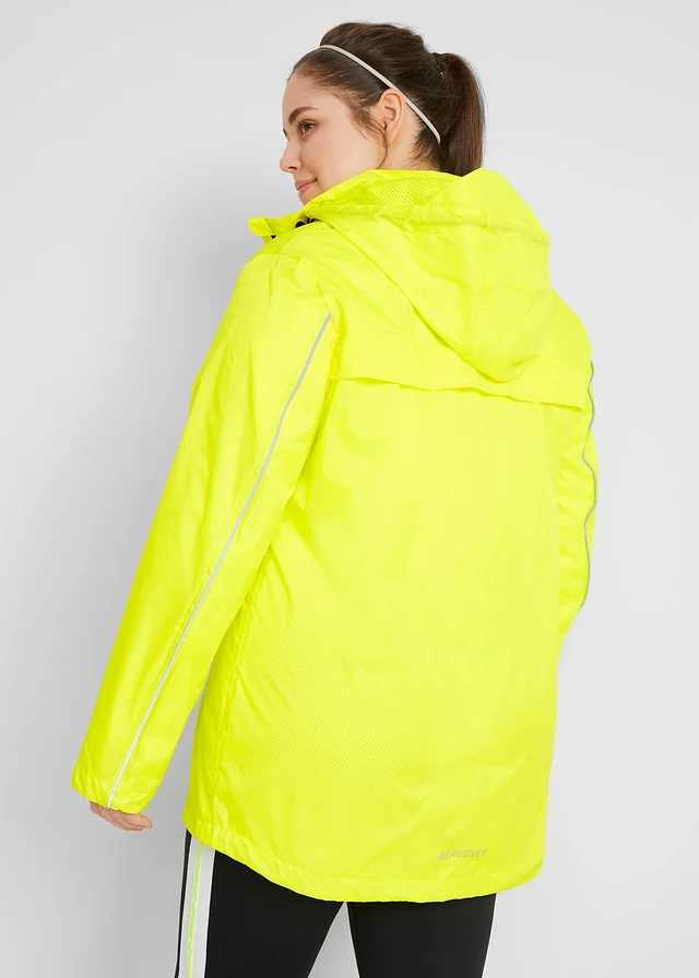 Reflecterende outdoor jas, waterafstotend, Kleur: neongeel