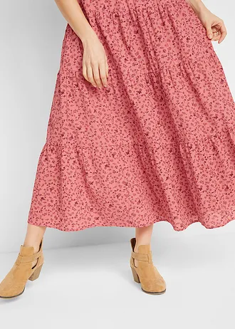 Maxi rok met volants • rabarber gebloemd • bonprix online shop