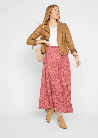 Maxi rok met volants • rabarber gebloemd • bonprix online shop