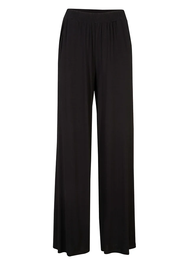 Pantaloni din jerse din viscoză fluidă