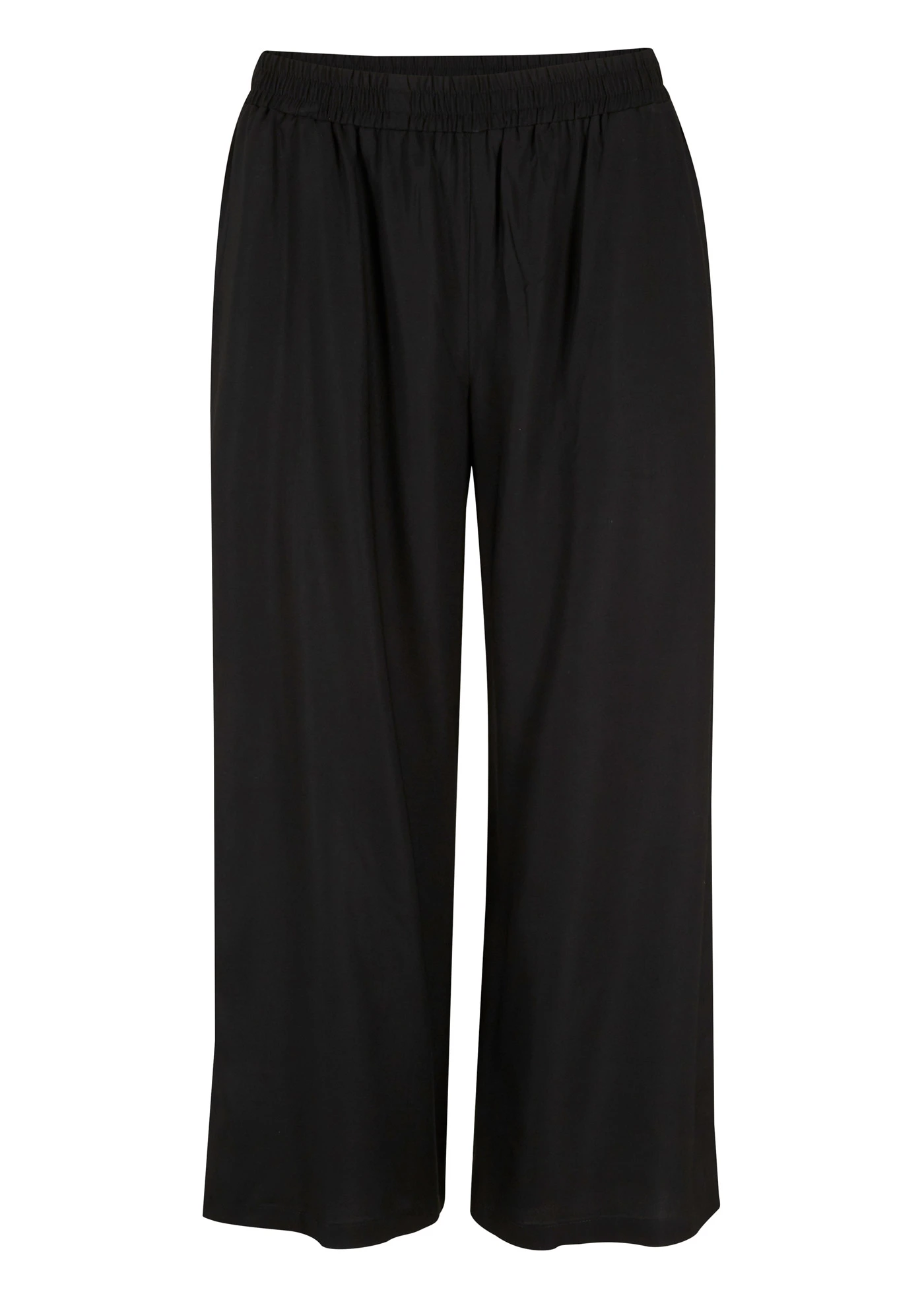 3/4 viscose broek met comfortband • zwart • bonprix online shop