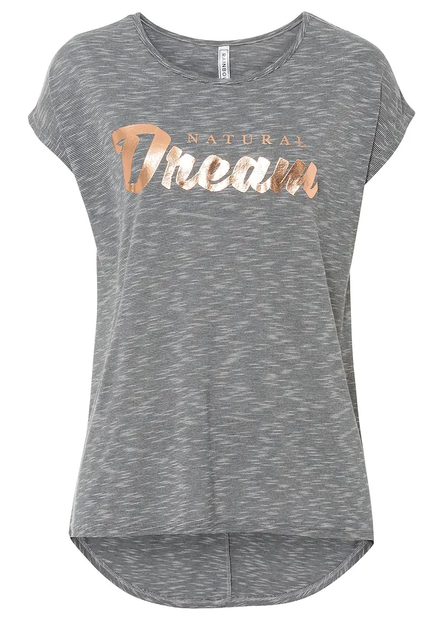 Dlhé tričko z viskózového mixu