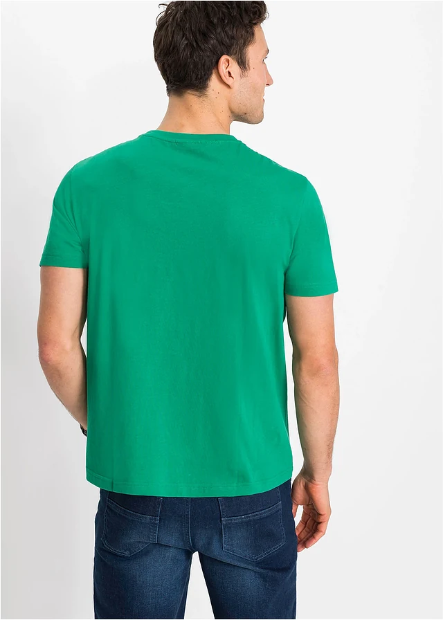 Lot de 2 T-shirts 100% coton • vert menthe + bleu foncé imprimé • product-page.page-title-suffix