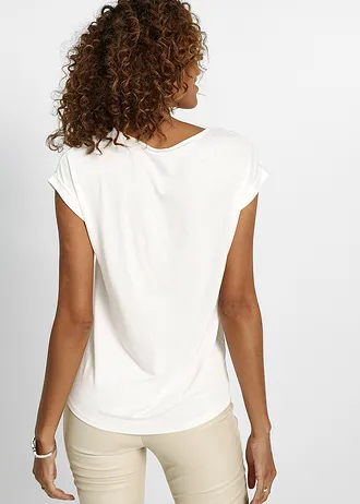 Blouse • wolwit met print • bonprix online shop