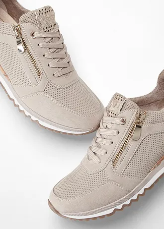 Tenisky značky Marco Tozzi, se zipem • béžová • bonprix obchod