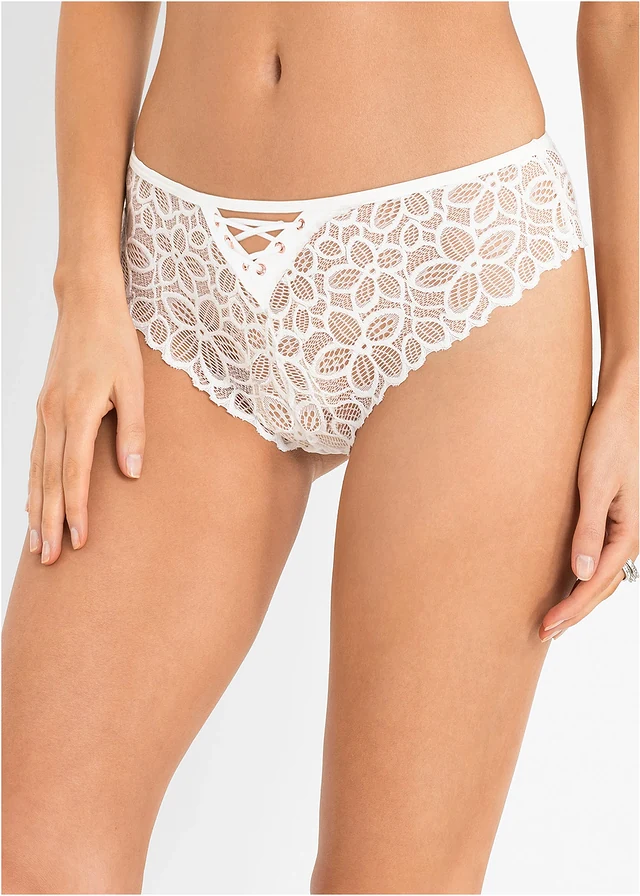Slip brésilien en dentelle • blanc • product-page.page-title-suffix