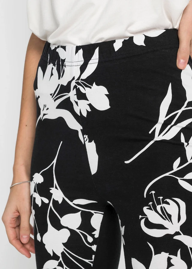 Capri broek • zwart/wolwit gebloemd • product-page.page-title-suffix