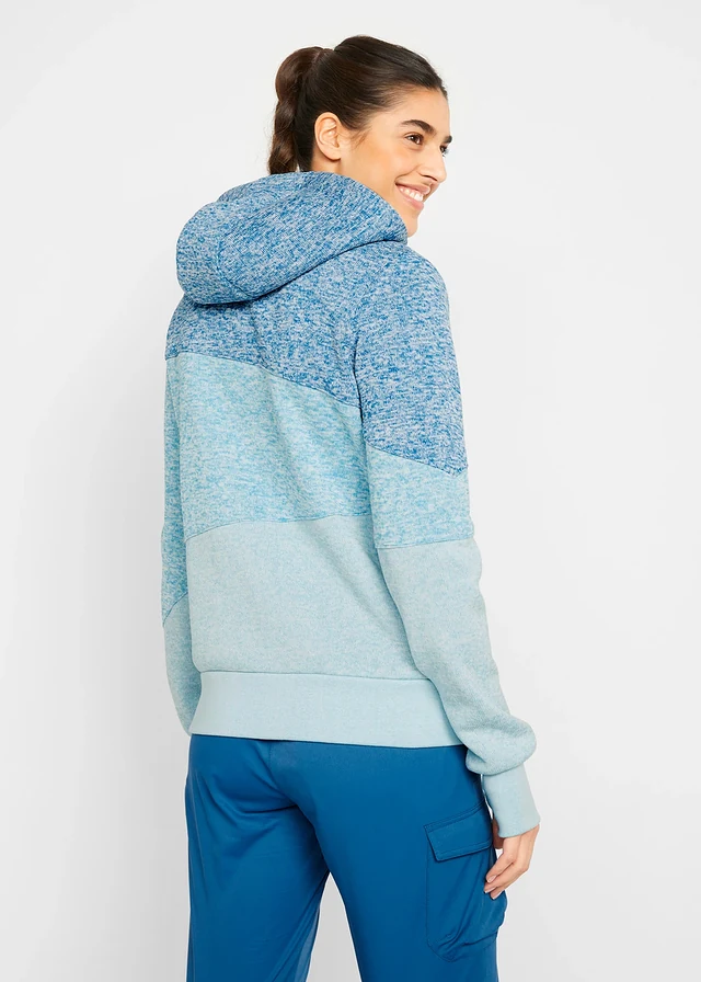 Sweatvest, Kleur: atlantisch blauw mêlee