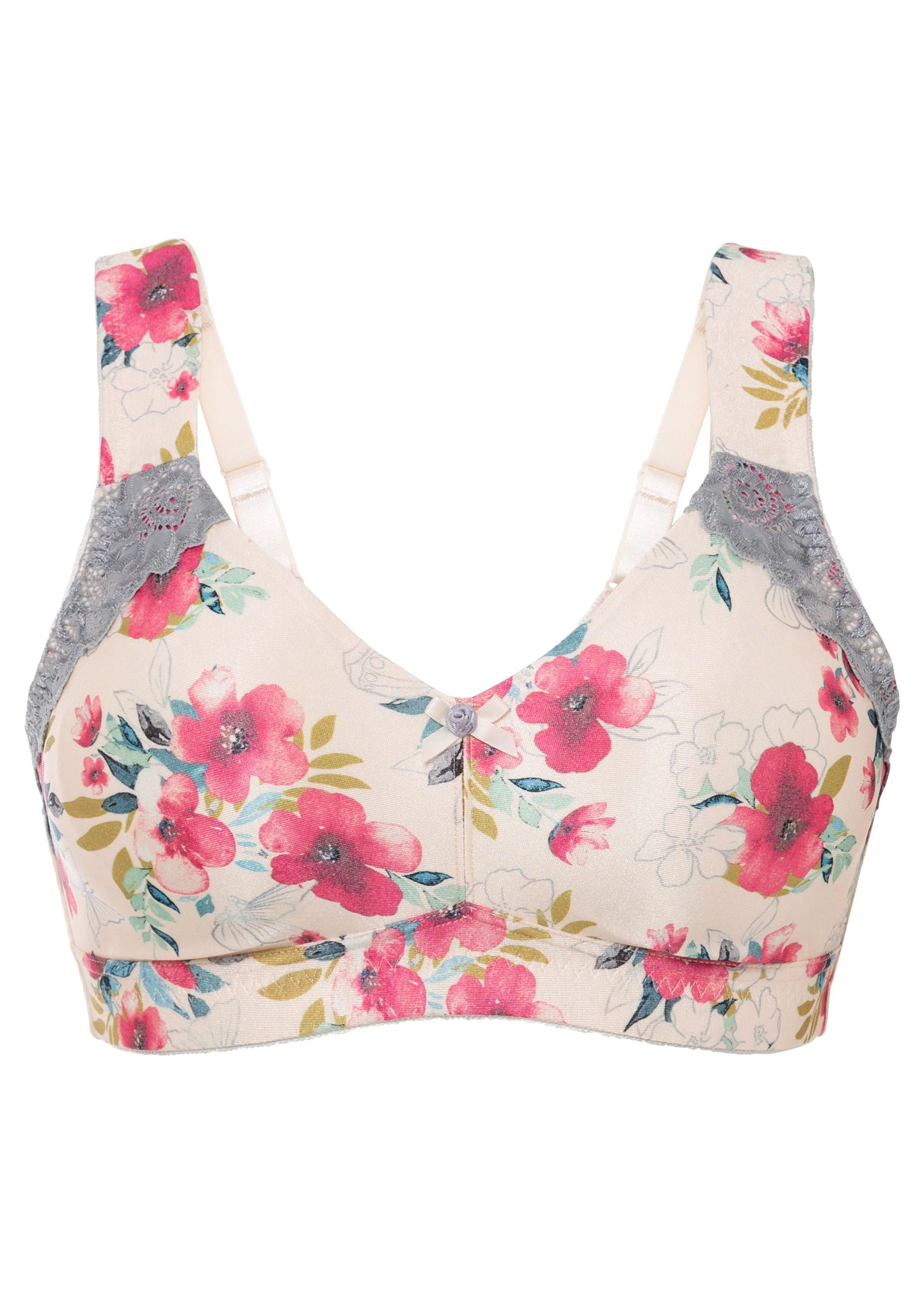Soutien-gorge grand maintien sans armatures, bretelles rembourrées • champagne floral • product-page.page-title-suffix