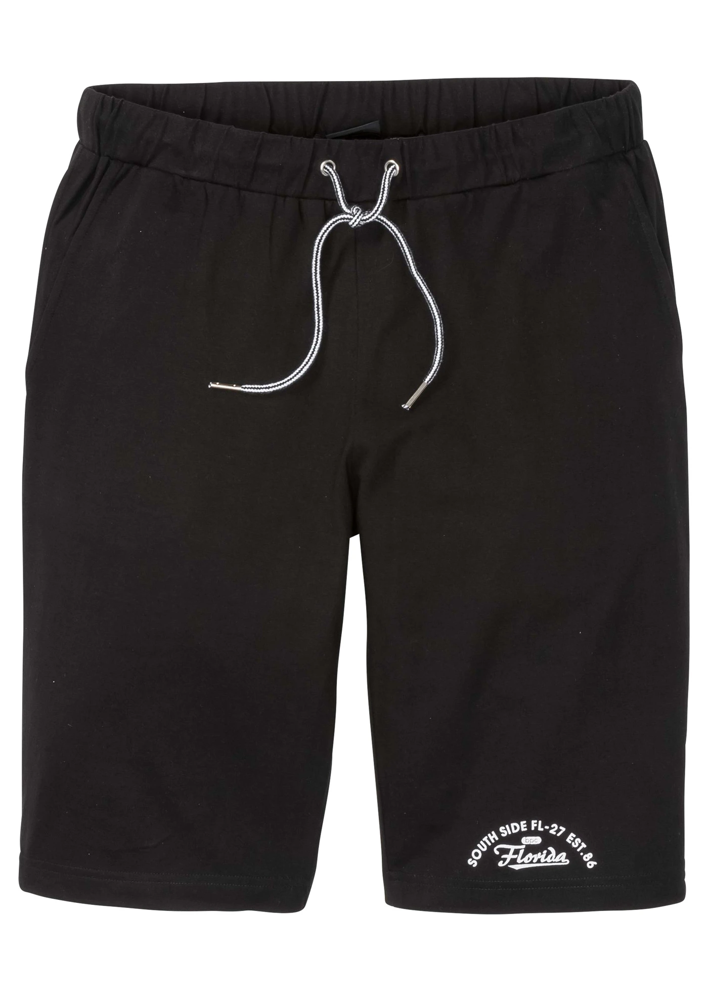 Lichte shirt bermuda • zwart met print • bonprix online shop