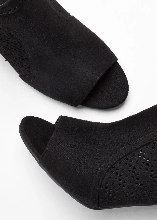 Sandales à talons, Couleur: noir