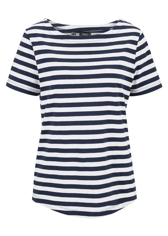 Tricou cu decolteu tip barcă