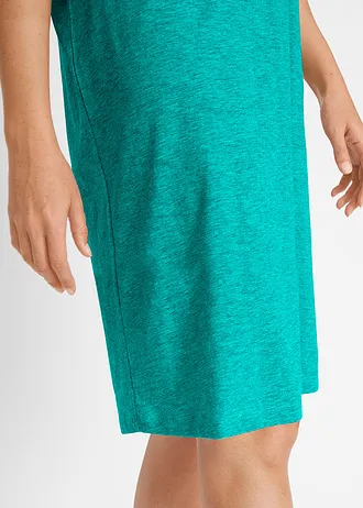 Žerzejové šaty z čisté organické bavlny • matně tyrkysová • bonprix obchod